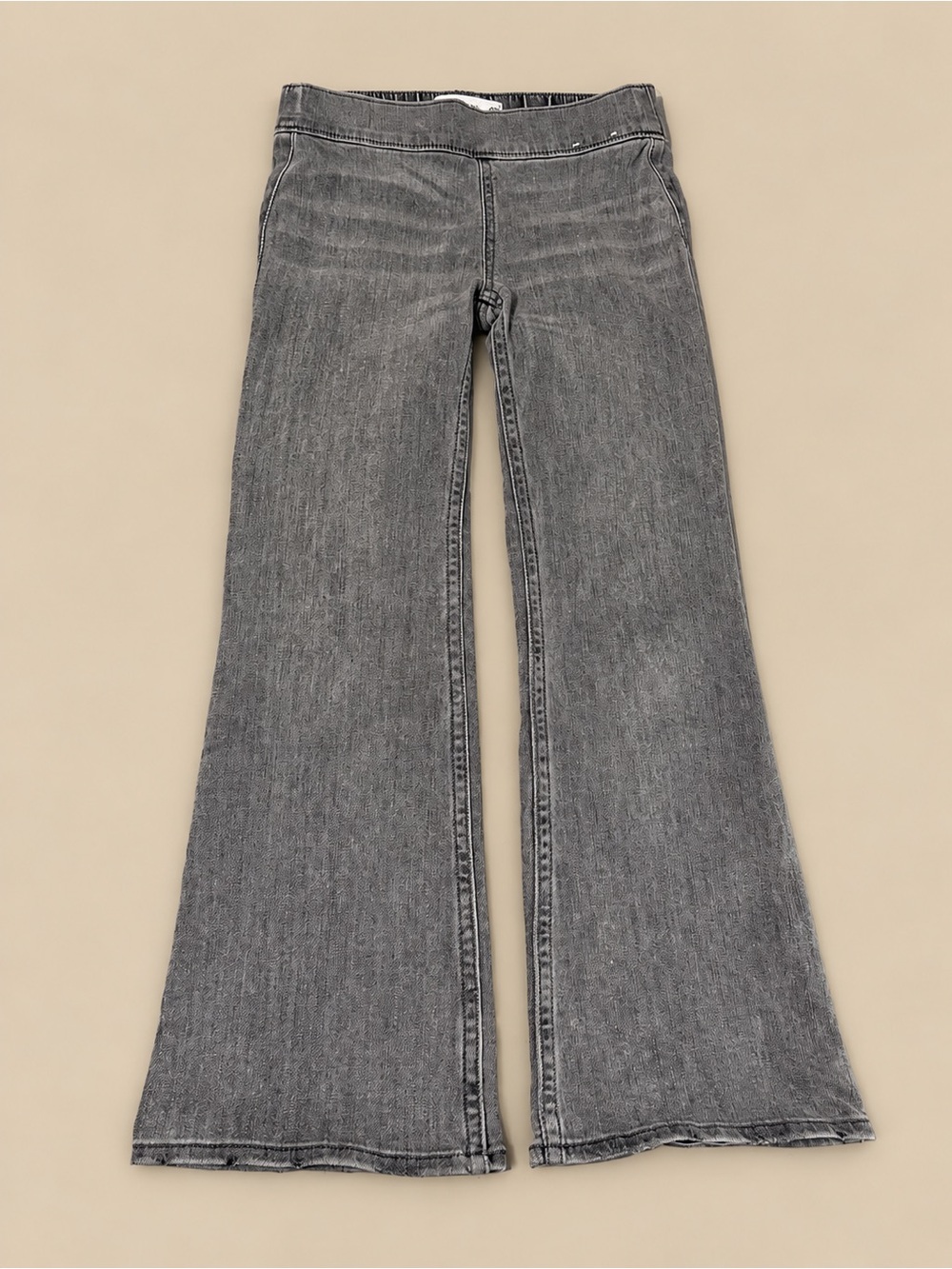abercrombie kids Grey Flare Wide-Leg Jeans